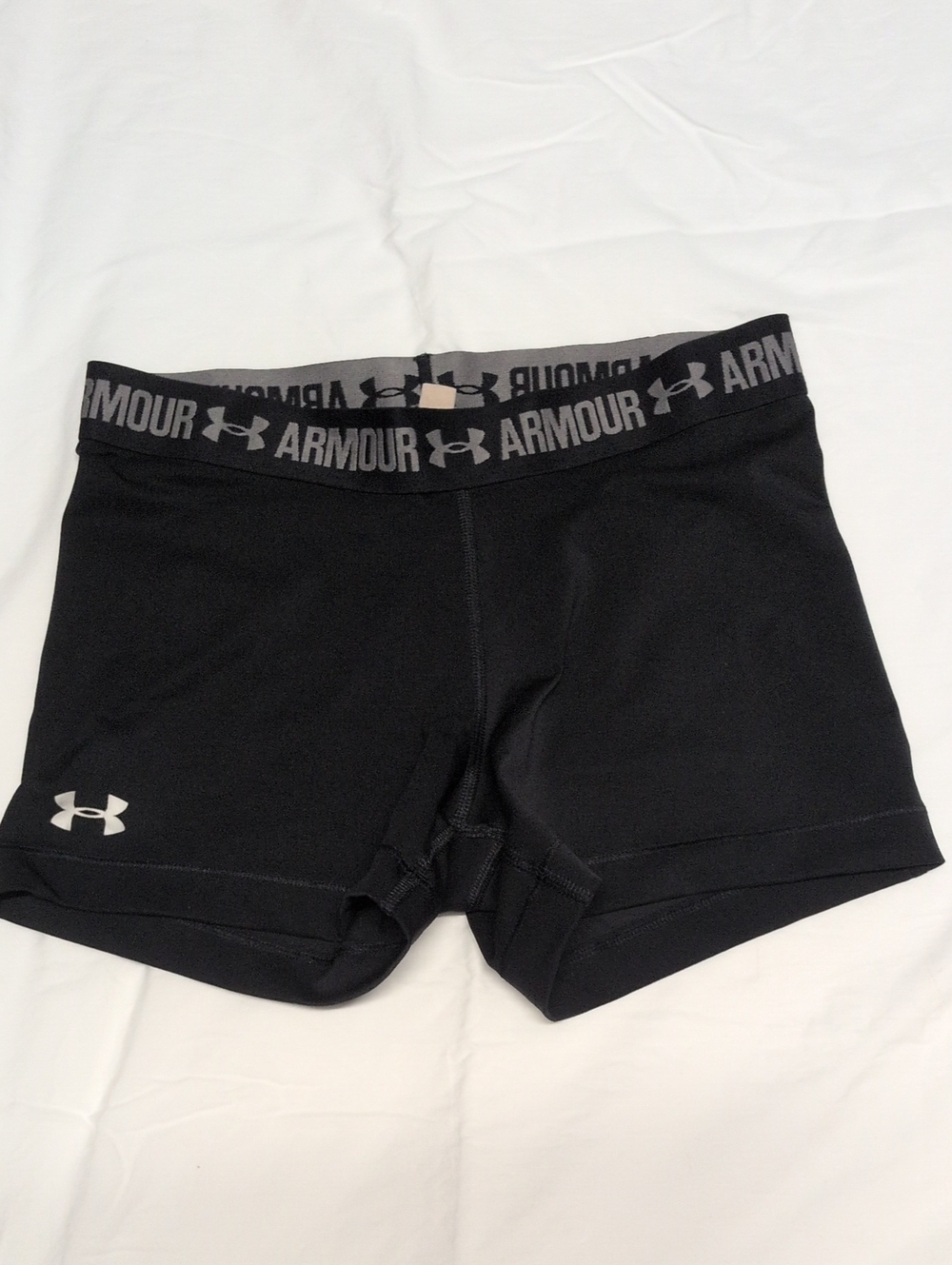 Under Armour Black Women’s Compression Bike Shorts with Branded Waistband